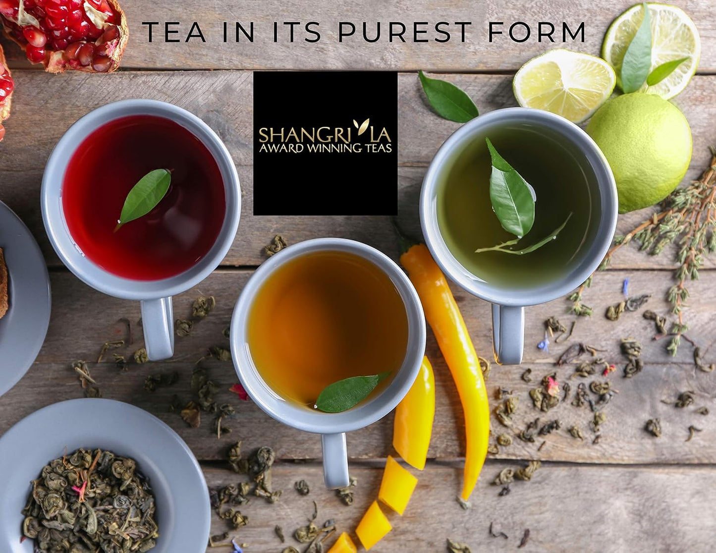 Shangri-La Tea Company Loose Leaf Tea, Herbal Beauty 2 Oz, Brews 25 Cups of Tea