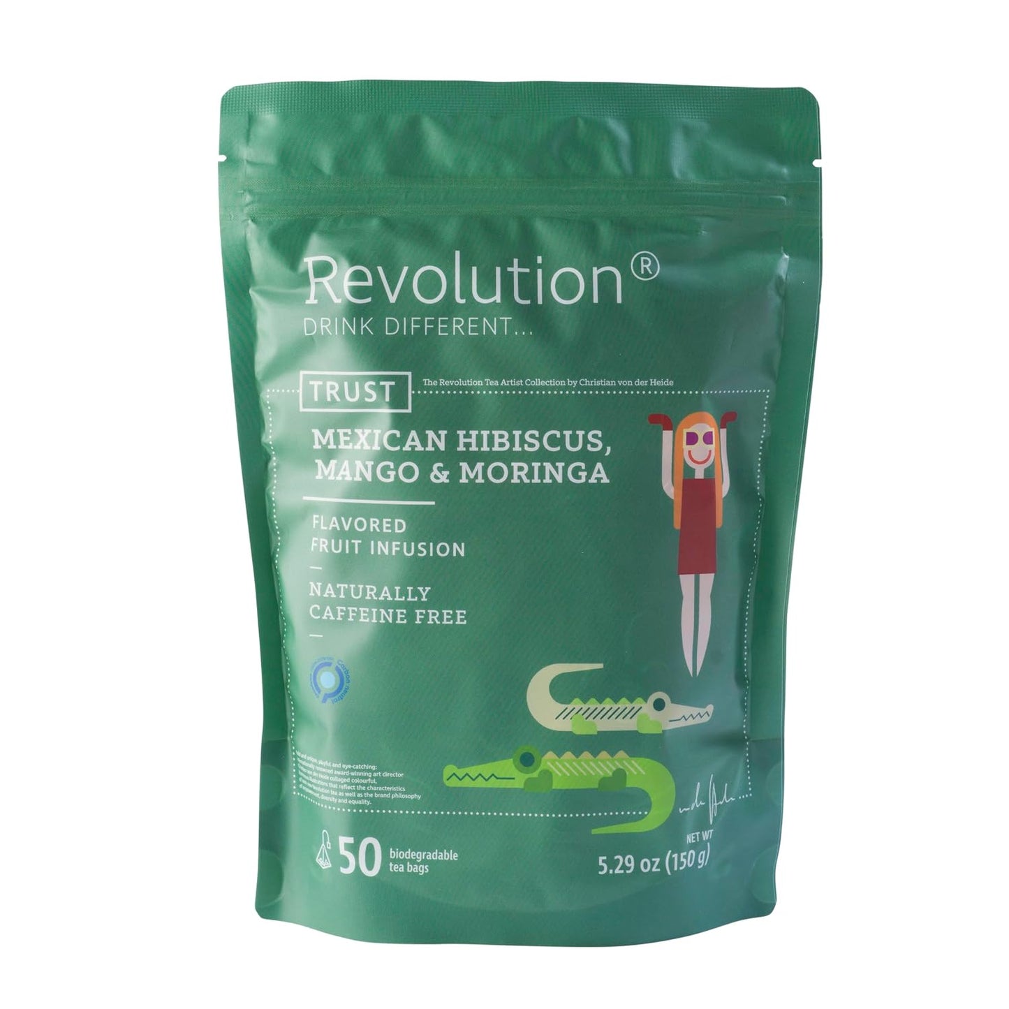 Revolution Tea - Mesh Infuser Full Leaf Tea - Organic Green Tea - 30 Bags