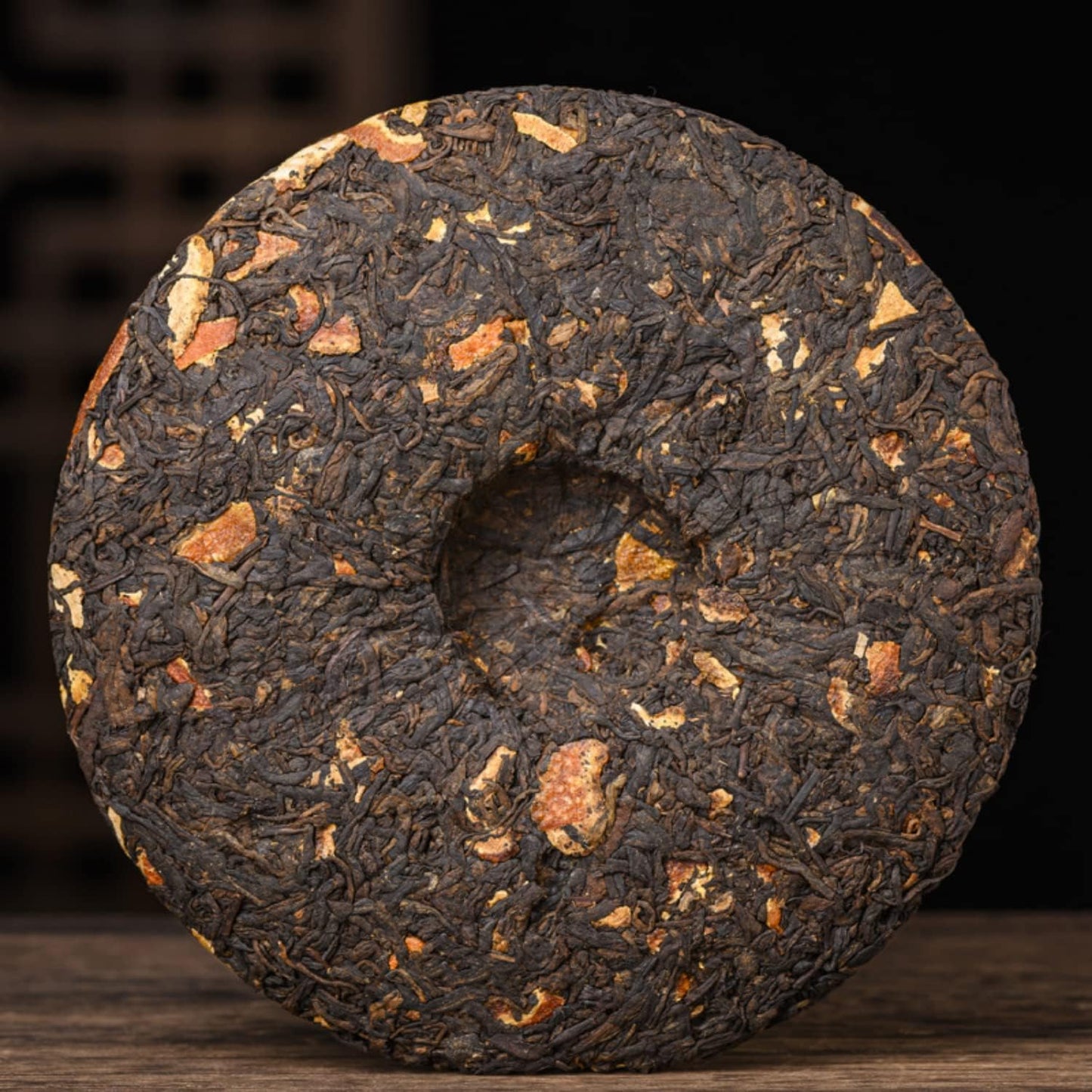 ONWILLTEA - Chenpi Puer Tea Cooked Tea Cake 357g Flavored Substitute Tea Yunnan Pu-erh Cake