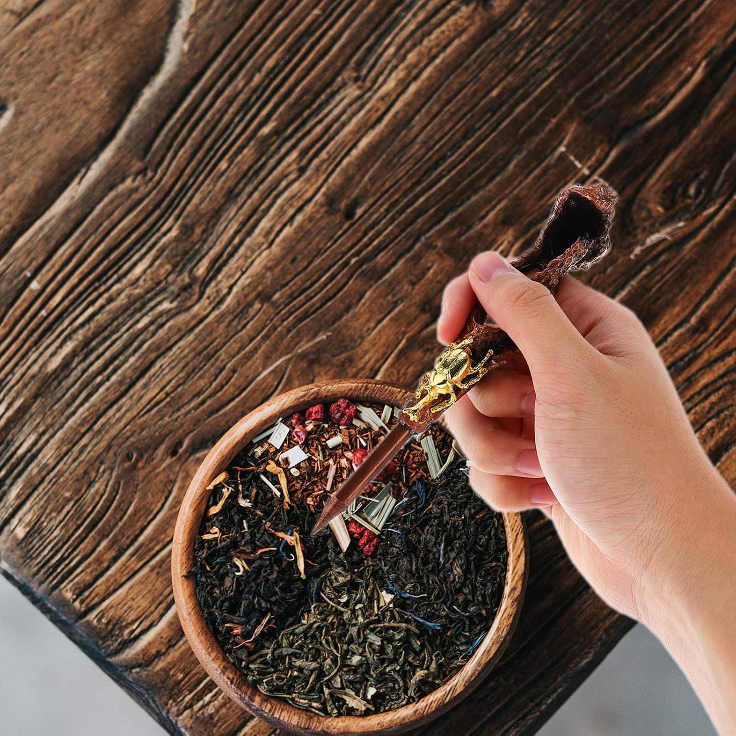 DOITOOL Puerh Tea Tools Bartender Ice Pick Ice Pick for Freezer Tea Brick Puerh Tea Tea Cake Tea Brick Needle Tea Cutters Prying Tea Brick Cutter Break The Ice Alloy Portable