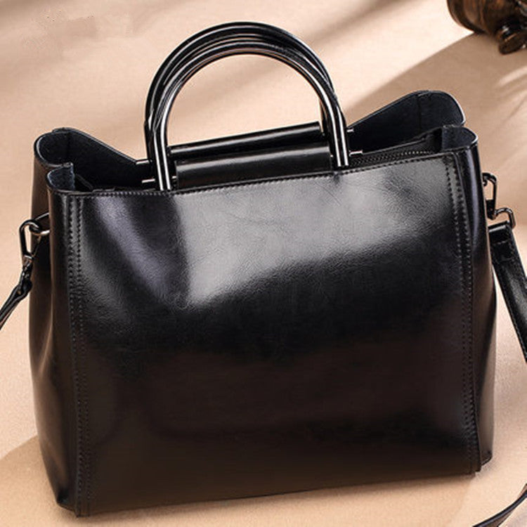 Genuine Leather Large Mom Tote Bag for Women, New Multifunctional Shoulder Crossbody Top Handle Handbag, Versatile Everyday Purse for Ladies