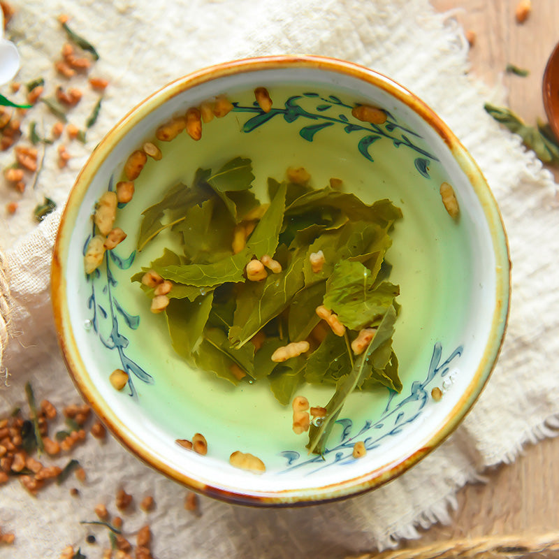Genmaicha Brown Rice Tea • Traditional Japanese Blend • Toasted Rice Aroma • Nutty & Savory • Low Caffeine