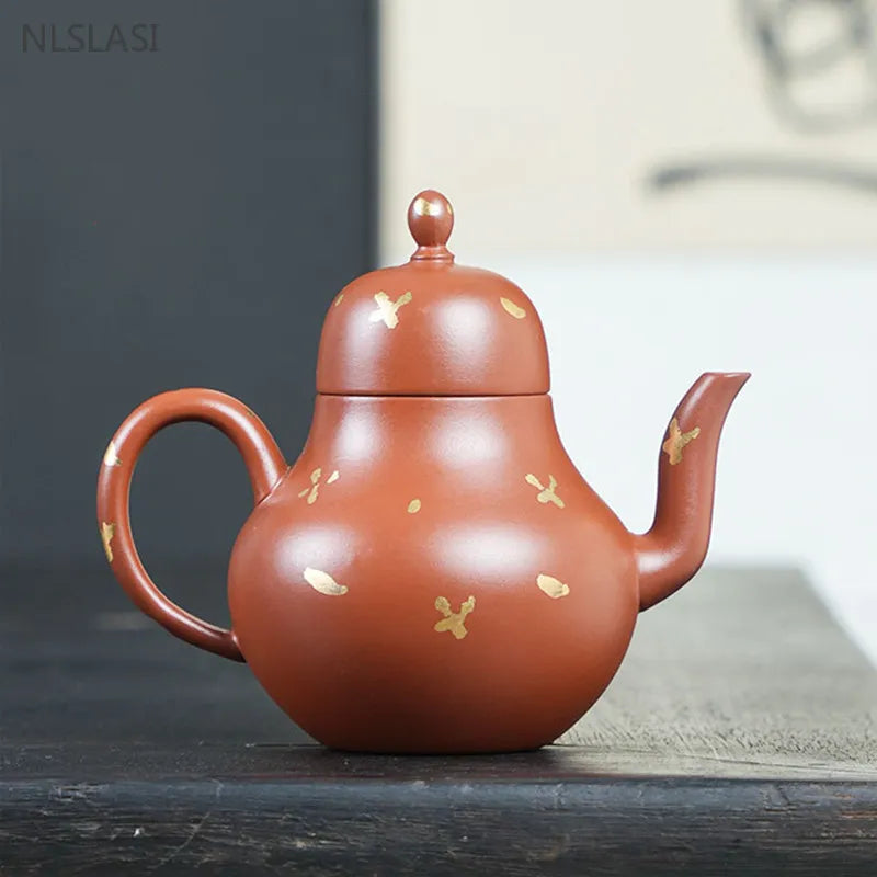 Dahongpao Ball Hole Filter Teapot Raw Ore Yixing Purple Clay Tea Pot Handmade Tea Infuser High Quality Zisha Tea Accessories