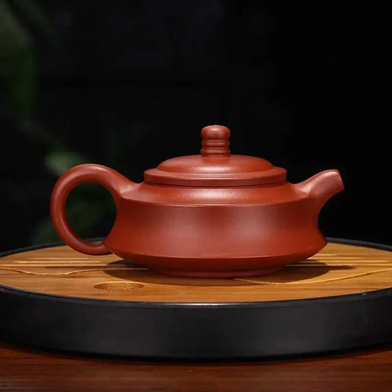Teapots Yixing Purple Clay Tea Pot Stone Spoon Kung Fu Tea Beverage Dark Tea Set Tea Set Dahongpao y240703