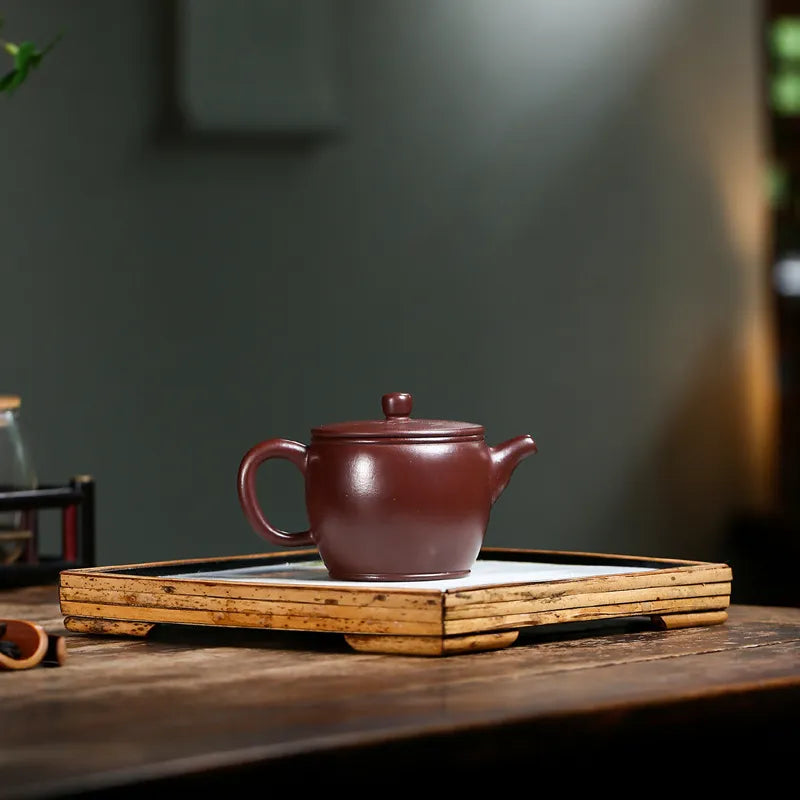 160ml Handmade Purple Mud Zisha Teapot Chinese Yixing Purple Clay Filter Beauty Tea Pot Customized Tea Set Accessories Teaware