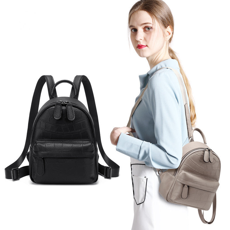 New Arrival Croc-Effect Casual Backpack for Women, A Trendy School Daypack Perfect for Middle School Girls & Everyday Use