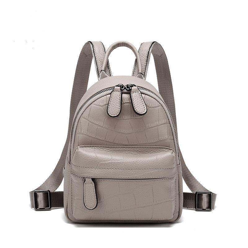 New Arrival Croc-Effect Casual Backpack for Women, A Trendy School Daypack Perfect for Middle School Girls & Everyday Use