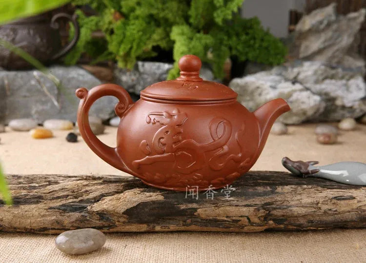Yixing Teapot Tea Pot 300ml Big Capacity Purple Clay Tea Set Kettle Kung Fu Teapot Chinese Tea Ceremony 240315