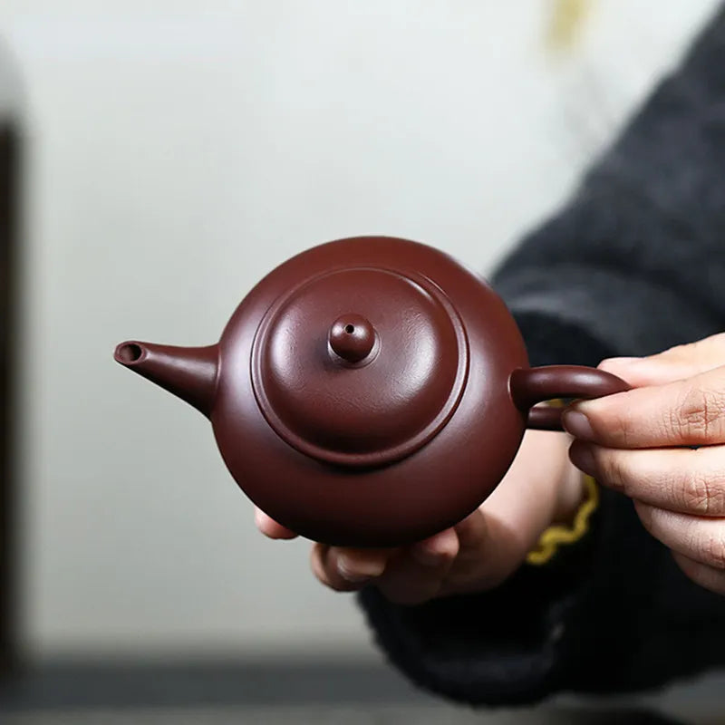 190ml Chinese Yixing Purple Clay Teapot Handmade Zhu Mud Beauty Tea Pot Zisha Filter Tea Maker Customized Teaware Gifts