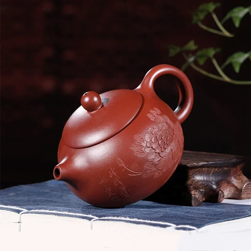 Authentic Yixing Purple Clay Teapot Dahongpao Xishi Tea Pot Handmade Ball Hole Filter Tea Infuser Household Customized Teaware
