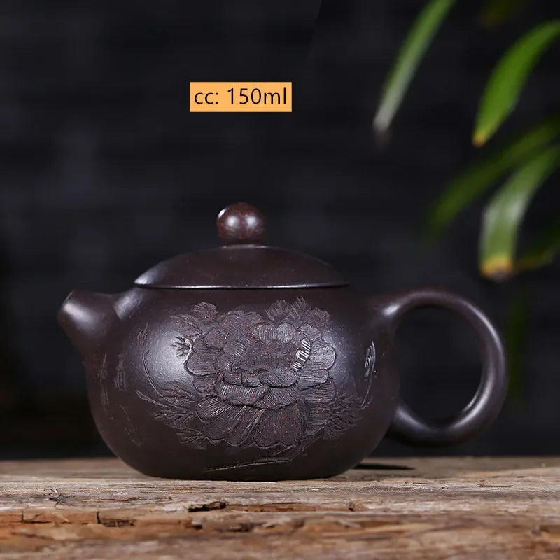 Authentic Yixing Purple Clay Teapot Dahongpao Xishi Tea Pot Handmade Ball Hole Filter Tea Infuser Household Customized Teaware