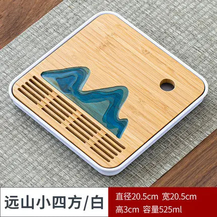 Bamboo Tea Tray Pu'er tea Tea Board  1PC Drainage Water Storage kung-fu Tea Set Tea Table Chinese Tea Room Board Ceremony Tools