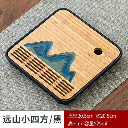 Bamboo Tea Tray Pu'er tea Tea Board  1PC Drainage Water Storage kung-fu Tea Set Tea Table Chinese Tea Room Board Ceremony Tools