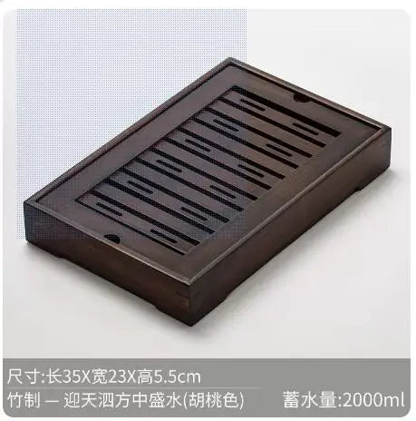 Bamboo Tea Tray Pu'er tea Tea Board  1PC Drainage Water Storage kung-fu Tea Set Tea Table Chinese Tea Room Board Ceremony Tools