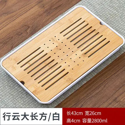 Bamboo Tea Tray Pu'er tea Tea Board  1PC Drainage Water Storage kung-fu Tea Set Tea Table Chinese Tea Room Board Ceremony Tools