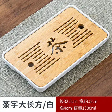 Bamboo Tea Tray Pu'er tea Tea Board  1PC Drainage Water Storage kung-fu Tea Set Tea Table Chinese Tea Room Board Ceremony Tools