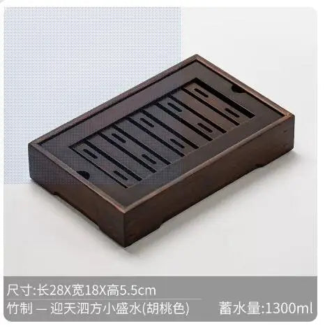 Bamboo Tea Tray Pu'er tea Tea Board  1PC Drainage Water Storage kung-fu Tea Set Tea Table Chinese Tea Room Board Ceremony Tools