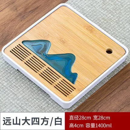 Bamboo Tea Tray Pu'er tea Tea Board  1PC Drainage Water Storage kung-fu Tea Set Tea Table Chinese Tea Room Board Ceremony Tools