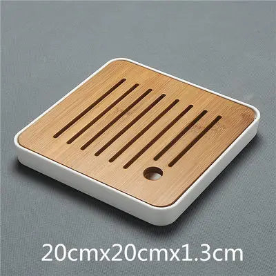 Bamboo Tea Tray Pu'er tea Tea Board  1PC Drainage Water Storage kung-fu Tea Set Tea Table Chinese Tea Room Board Ceremony Tools