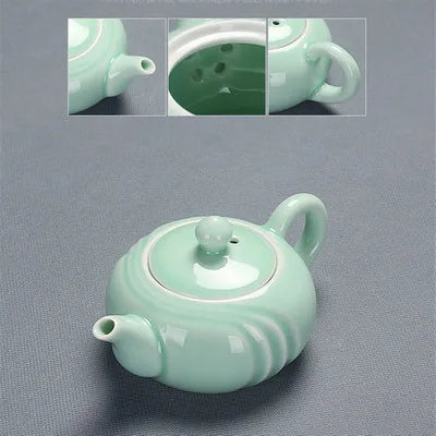 Celadon Kungfu Tea Set, Tea Cup, Teapot Cover Bowl, Tea Washing, Six Gentleman Tea Set, Filter, Single Master Cup, Ashtray
