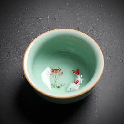 Celadon Kungfu Tea Set, Tea Cup, Teapot Cover Bowl, Tea Washing, Six Gentleman Tea Set, Filter, Single Master Cup, Ashtray