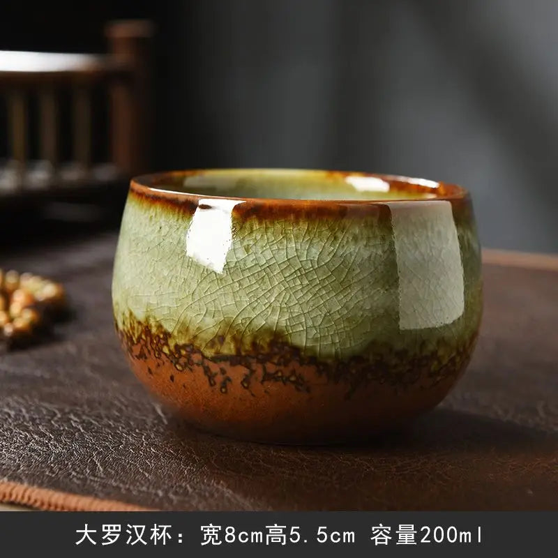 Ceramic Crackle Glaze Teacups, Teaware Cup, Tea Cups, Chinese Tea Set, I162