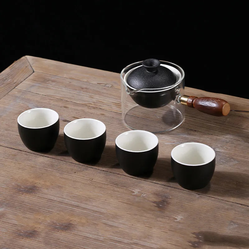 Ceramic Glass Tea Set Tea Maker Teapot Porcelain Chinese Gongfu Tea Set Portable Tea Set Teaware Sets Cup For Tea