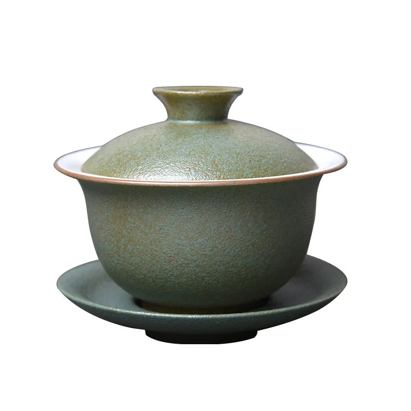 Ceramic Porcelain Gaiwan Teaware Cover Bowl Tea Tureen Teaware Sancai Teacup Kungfu Tea Set Personal Toast Bowl Japanese Tea Cup