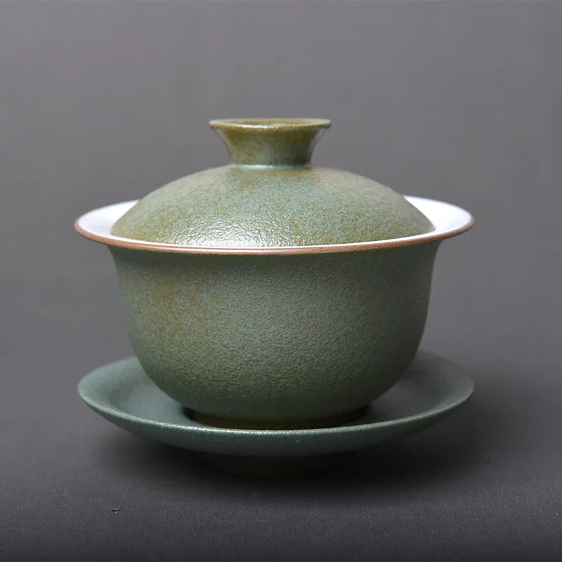 Ceramic Porcelain Gaiwan Teaware Cover Bowl Tea Tureen Teaware Sancai Teacup Kungfu Tea Set Personal Toast Bowl Japanese Tea Cup