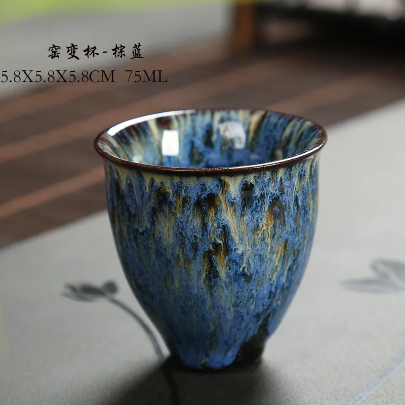 Ceramic Teacup Cups Tea Set with Modern Tea Set Siteel Tazas De Ceramica Creativas China Tea Cup I074