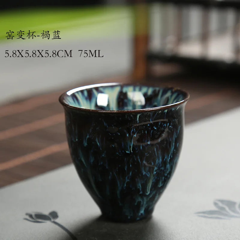 Ceramic Teacup Cups Tea Set with Modern Tea Set Siteel Tazas De Ceramica Creativas China Tea Cup I074