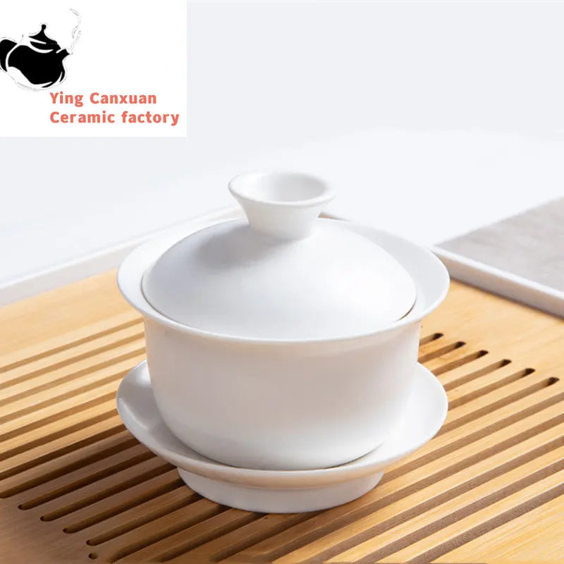 Ceramic Teapot One Pot Six Cup Outdoor Travel Tea Pot and Cup Set Tote Bag Chinese Tea Set Business Gift Home Porcelain Teaware