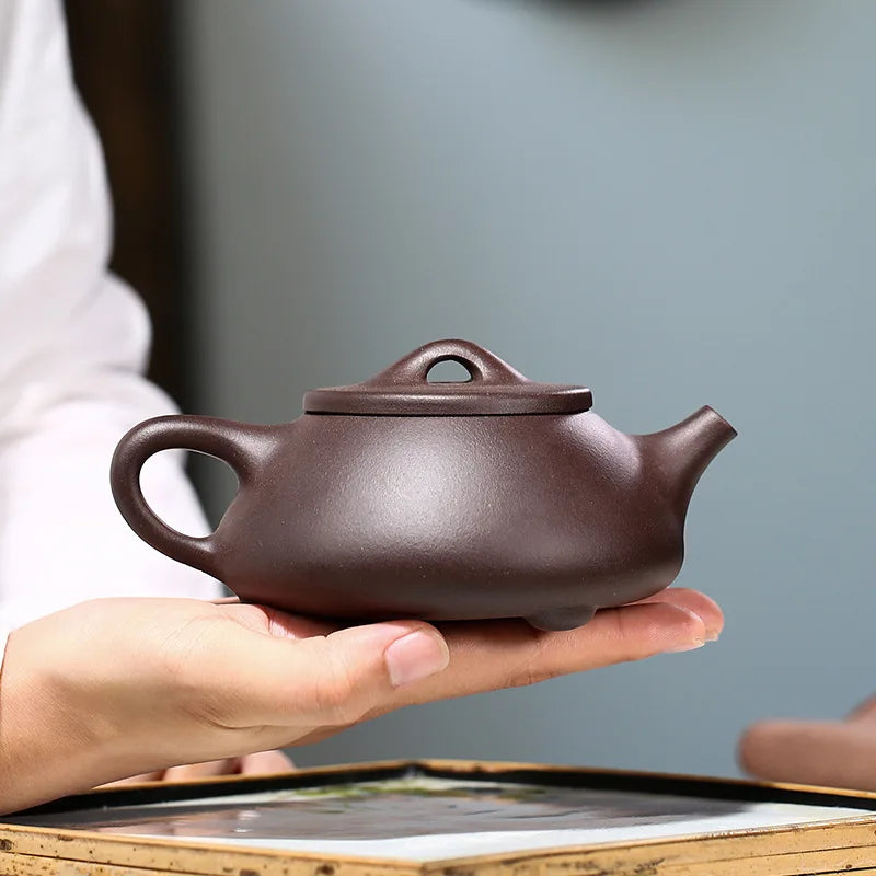 China Yixing Zisha Teapot Purple Clay Pot Home Handmade Kettle Teaware Purple Clay Teapot Tea Utensils Tea Making Tools