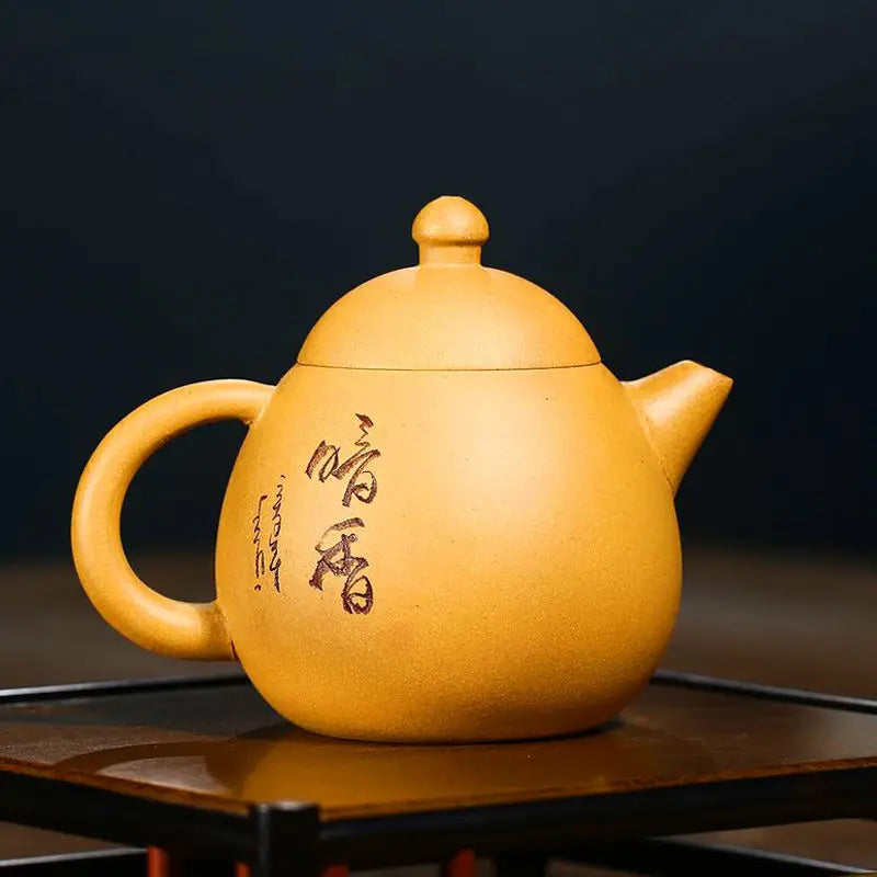 Chinese 250ml Yixing Teapot Handmade Kettle Ball Hole Filter Purple Clay Tea Pot Flower Teaware Kung Fu Teaset