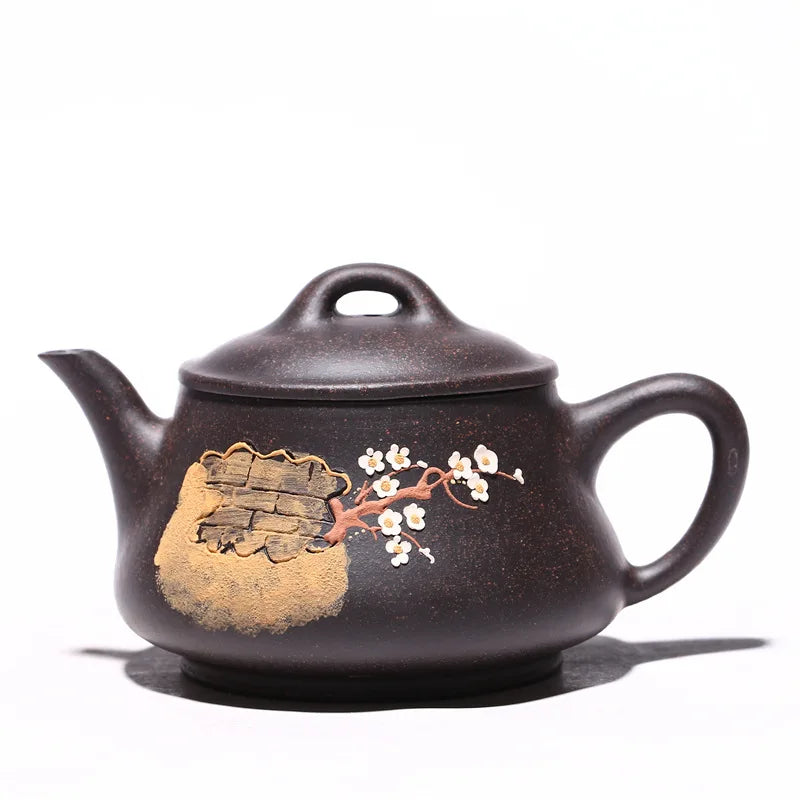 Chinese Authentic Zisha Tea Pots Yixing Purple Clay Teapot Famous Handmade Xishi Tea Pot Customized Kung Fu Teaware Set Kettle