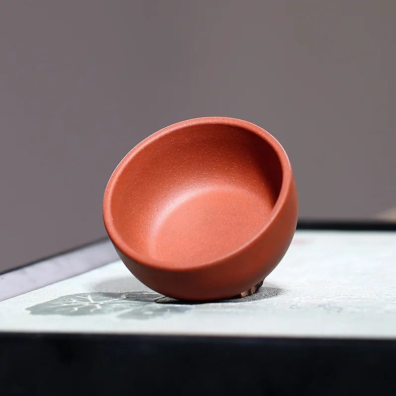 Chinese Dahongpao Purple Clay Tea Cup Handmade Portable Small Tea Bowl Tradition Puer Teaware Mug Zisha Teacup Master Cups