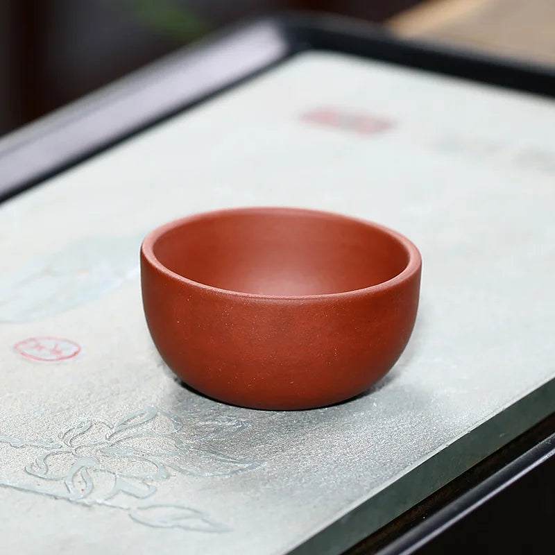 Chinese Dahongpao Purple Clay Tea Cup Handmade Portable Small Tea Bowl Tradition Puer Teaware Mug Zisha Teacup Master Cups
