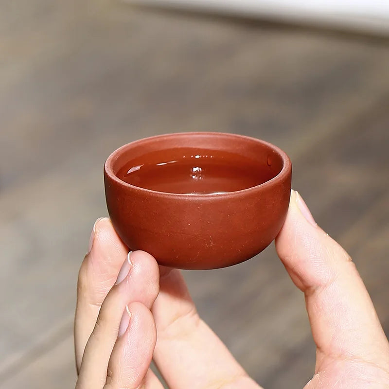 Chinese Dahongpao Purple Clay Tea Cup Handmade Portable Small Tea Bowl Tradition Puer Teaware Mug Zisha Teacup Master Cups