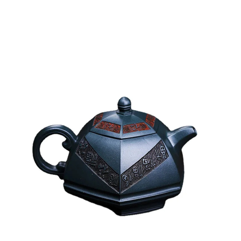 Chinese Kung Fu Ceramic Teapot Tea Set Dragon Flower Puer Tea Pot 520ml Porcelain Samovar Kungfu Teaware