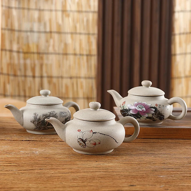Chinese Kung Fu Teapot Yixing Xishi Tea Kettle Ceramic Teaware 180ml Tea Pots Home Decor Gongfu Teapots Tea Accessories