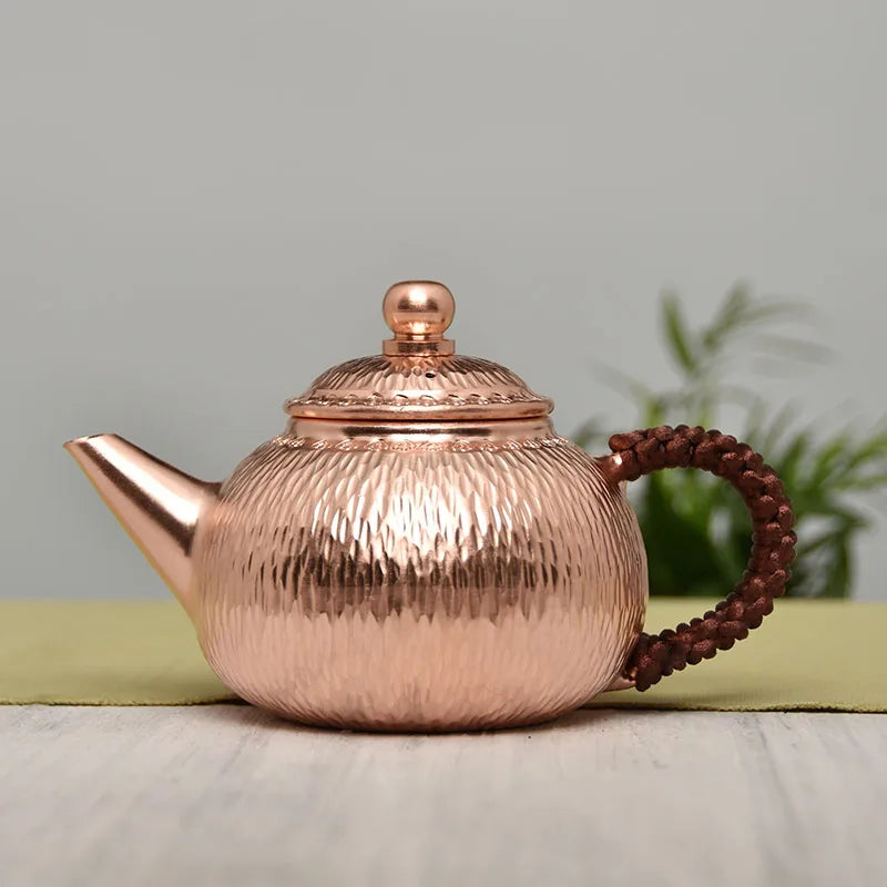 Chinese Style Teapot Vintage Kettle, Copper Teapot, Handmade Kung Fu Green Tea, Puer Tea Infuser, Household Items