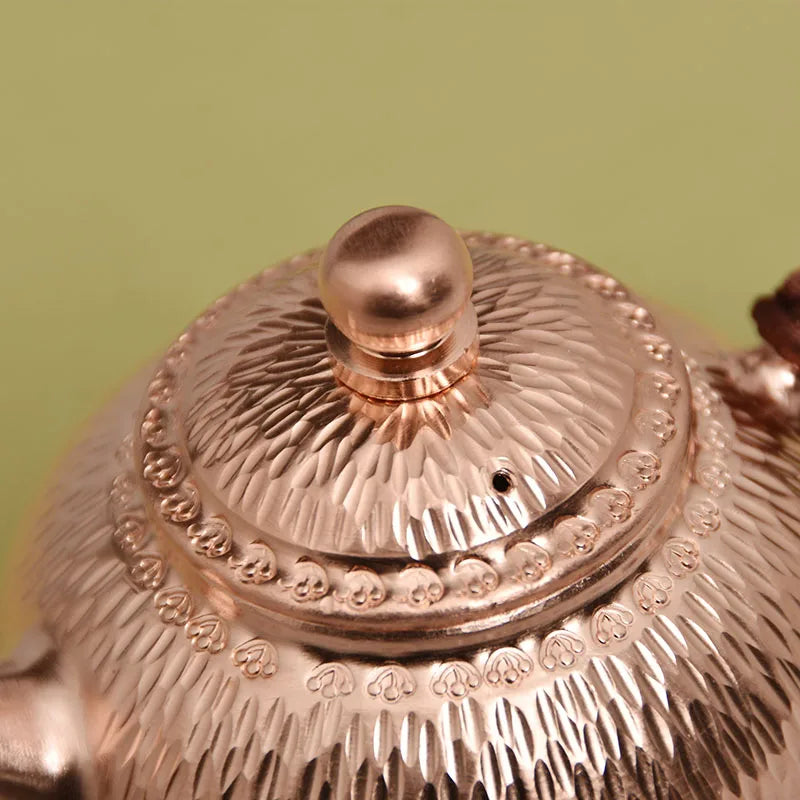 Chinese Style Teapot Vintage Kettle, Copper Teapot, Handmade Kung Fu Green Tea, Puer Tea Infuser, Household Items