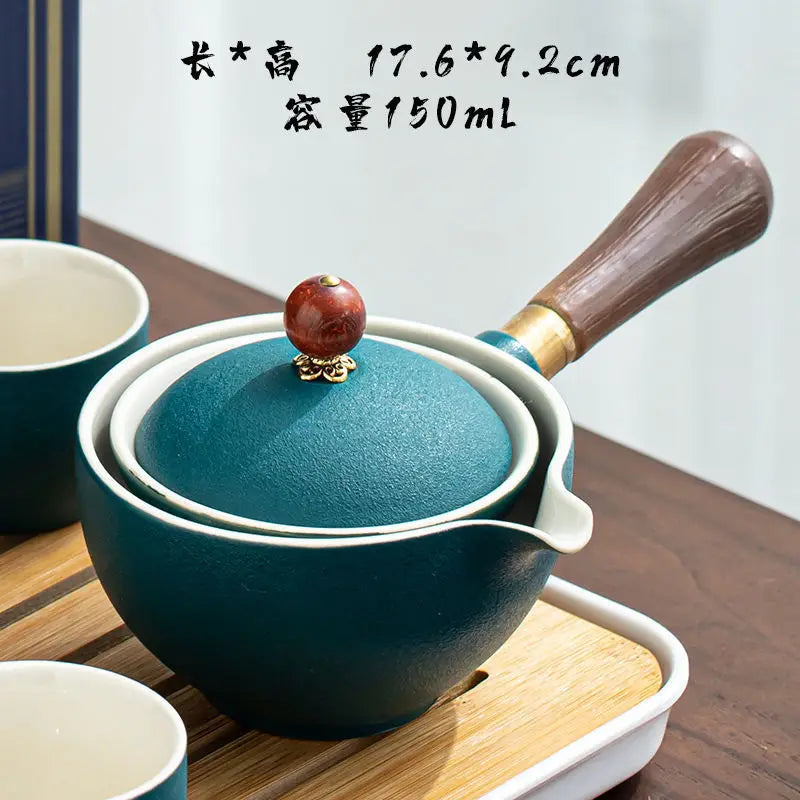 Chinese Tea Set Chinese Gongfu Tea Set Portable Teapot Set Tea Maker Infuser Portable Tea Cup Set Of 6  Tea Set Porcelain