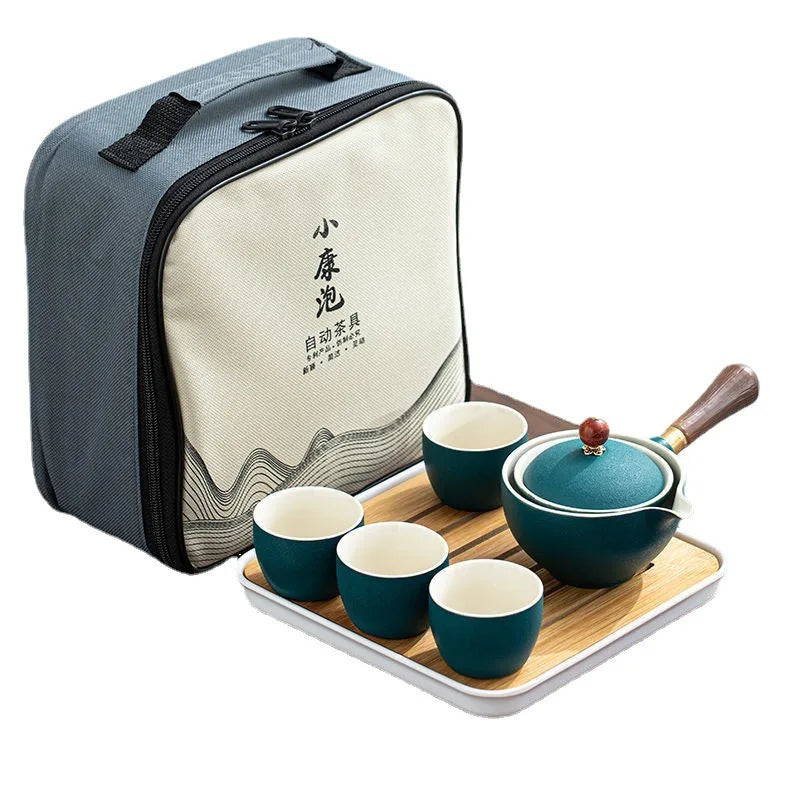 Chinese Tea Set Chinese Gongfu Tea Set Portable Teapot Set Tea Maker Infuser Portable Tea Cup Set Of 6  Tea Set Porcelain