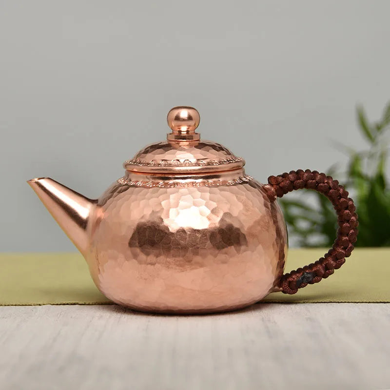 Chinese Tea Set Teapot Tea Infuser Handmade Coffee Pots Metal Tea Pot Copper Coffee Pots Vintage Water Jug Tea Tools Set Gift