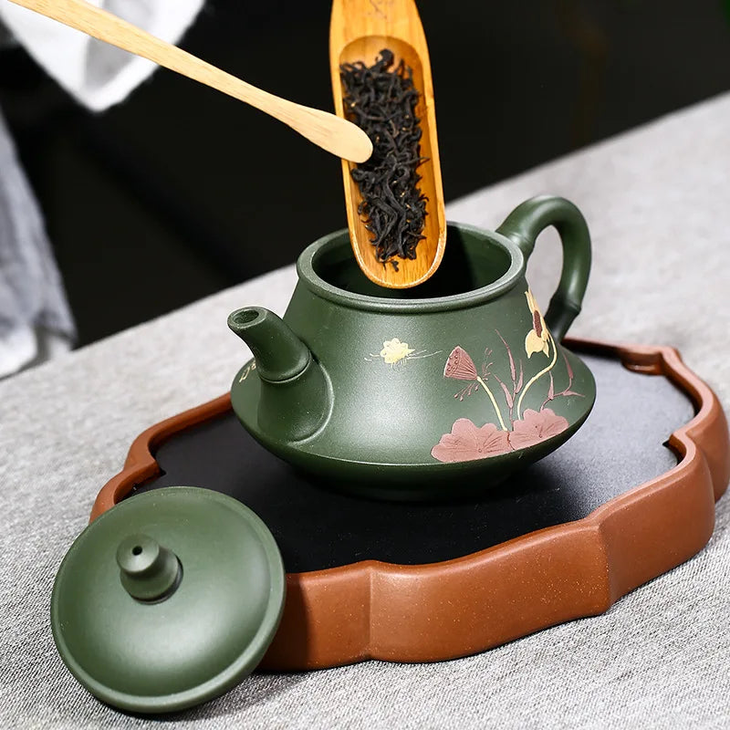 Chinese Teapot Real Handmade Green Tea Kettle Purple Clay Teapot Puer Tea Set Traditional Kung Fu Yixing Zisha Teaware