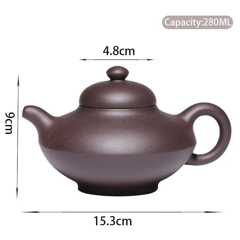 Chinese Traditional Purple Pottery Teapots Famous Artists Handmade Kettle Travel Portable Filter Tea Pot Home Tea Set Teaware