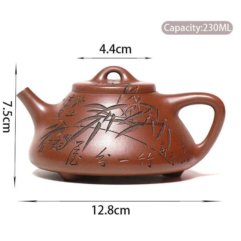 Chinese Traditional Purple Pottery Teapots Famous Artists Handmade Kettle Travel Portable Filter Tea Pot Home Tea Set Teaware