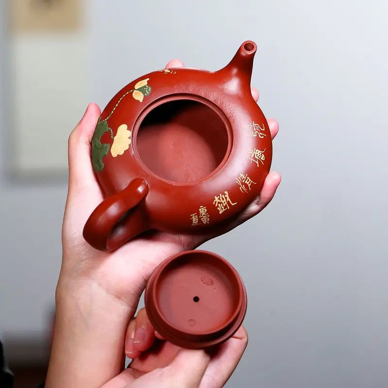 Chinese Yixing Purple Clay Teapot Dahongpao Tea Pot  Teapots Handmade Stone Kettle Zisha Tea Set