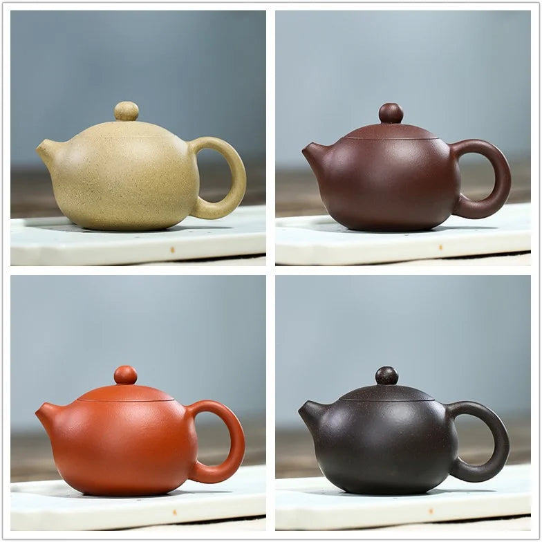 Chinese Yixing Purple Clay Teapots Classic Xishi Tea Pot 115ml Tea Kettle Master Handmade Zisha Kungfu Teaware Set